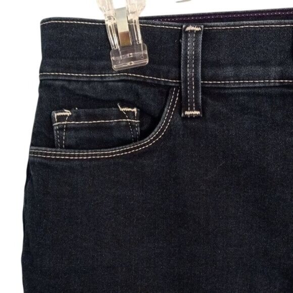 NYDJ Size 8 Jeans Womens Dark Wash Straight Leg USA Lift Tuck Stretch - Picture 4 of 12